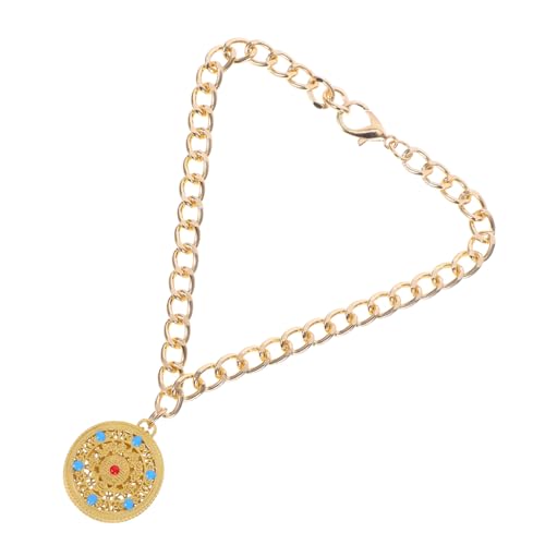 POPETPOP Pet Metall Lock -anhänger Haustier Halskette Hundehalsbänder Aus Metall Chinesischer Schmuck Chinesische Haustierkette Welpen-Krawatten Hundehalsband Pendellanz Golden POPETPOP Pet Metall Lock -anhänger Haustier Halskette Hundehalsbänder Aus Metall Chinesischer Schmuck Chinesische Haustierkette Welpen-Krawatten Hundehalsband Pendellanz Golden von POPETPOP