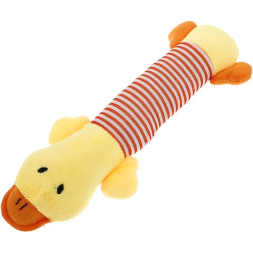 POPETPOP Plüsch-Hundespielzeug interaktiver Hund Welpe Hundekauen Hundepuzzle Puzzle- knete kauspielzeug Dog Toy Stuffed Soft Toys Geräuschspielzeug für Haustiere Yellow von POPETPOP