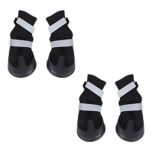 POPETPOP 4 Stück Schuhe Für Hunde Verschleißfeste Schneestiefel Hundeschuhe Winterstiefel Für Hunde Welpenstiefel Für Kleine Hunde Hundestiefel Klein Hund Warme Stiefel Sportsocken Haustier von POPETPOP