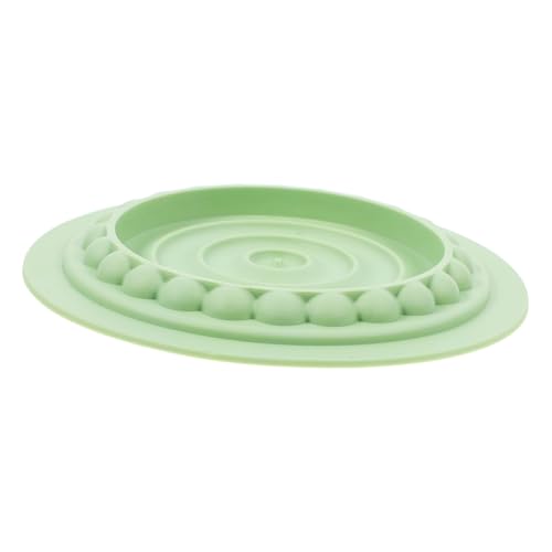 POPETPOP Slow-Food-Matte Für Katzen Nassfutter-Slow-Feeder Slowfeeder Katzenfutter Kleine Slow Feeder Hundenäpfe Futternäpfe Für Hunde Katzenfutter-Puzzle Labyrinth Schüssel Abs Light Green von POPETPOP