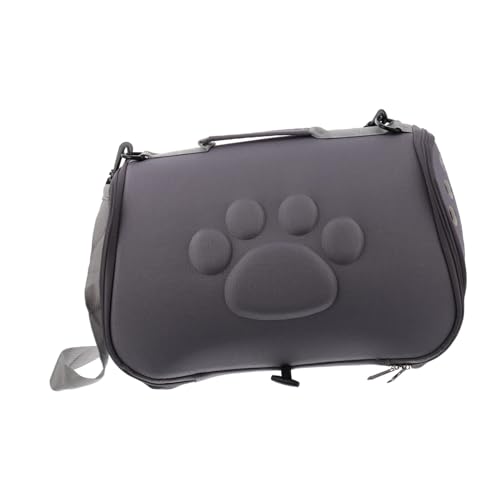 POPETPOP Tasche Für Haustiere Hundeschlinge Tragetasche Für Kleintiere Katzenkäfig Trageschlaufe Für Hunde Träger Katzen Rucksack Katzentransporter Kiste Welpe Katzentrage Groß Nylon Grey von POPETPOP