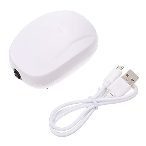 POPETPOP USB Sauerstoff Pumpe Tragbare Luftpumpe USB Aquarium Luftpumpe Aquariumbelüfter Aquarienbelüfter Für Zu Hause Luftbelüfter Pumpe Oxygenierungswerkzeug Weiß Zubehör Draussen Abs von POPETPOP