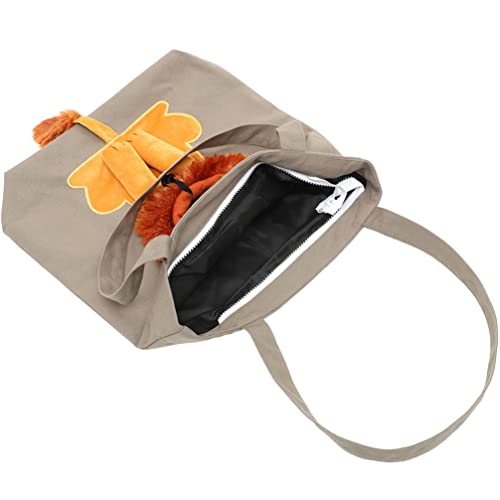 POPETPOP Umhängetasche Katzentragetasche Katze Trägt Brusttaschen Schöne Katzentasche Outdoor-reisehandtasche Löwenförmige Umhängetasche Hundetragetasche Reisen Haustier Segeltuch von POPETPOP