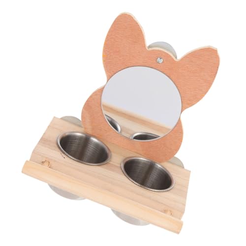 POPETPOP Vogelnapf Mit Spiegel Design Futter Und Wasserspender Für Papageienkäfige Multifunktional Installieren Für Heimtierhalter POPETPOP Vogelnapf Mit Spiegel Design Futter Und Wasserspender Für Papageienkäfige Multifunktional Installieren Für Heimtierhalter von POPETPOP