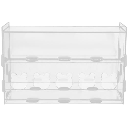 POPETPOP Wachteln Transparent Feeder Rutin Huhn Futterbox Küken Kleine Vogelfutter Wasserbehälter für Küken / Enten / Wachteln / Rutin Hühnerbrutbox von POPETPOP