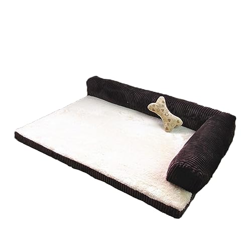 POPETPOP 70cm Haustier Couch Haustier Sofa Hundekissen Abnehmbares Bett für Katzen Hunde Warm Cord Haustierbedarf von POPETPOP