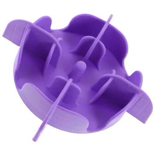 POPETPOP langsamer Zubringer Hundefutter Leckerbissen für kleine Hunde Leckerlis für Hunde Tierfutter gießen Suction Cup saugnäpfe Slow Feeder Hundenäpfe Futternapfeinsatz Kieselgel Violet von POPETPOP