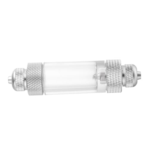 POPETPOP zähler für co2 CO Blasenzähler CO Zähler für Aquarienzubehör Diffusor CO2-Blasenzähler Non-Return-Zähler Silver von POPETPOP