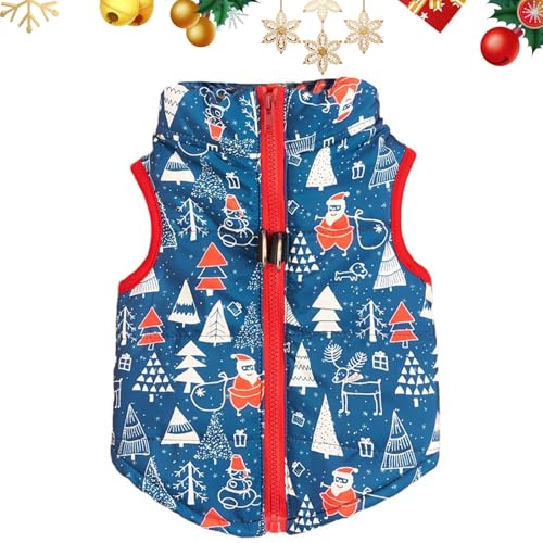 Hundemantel Weihnachten Hunde Weihnachtskostüm Hundebekleidung Winter Weich Katzen Kleidung Warme Hundejacke Hund Weihnachtskleidung Für Katzen Kleine Hunde Teddy Yorkshire Terrier Chihuahua von PORUPAEL