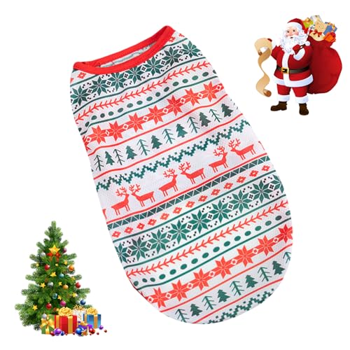 Hundepullover Weihnachten Hunde Weihnachtskostüm Hundebekleidung Winter Weich Katzen Kleidung Warme Hundejacke Hund Weihnachtskleidung Für Katzen Teddy Yorkshire Terrier Chihuahua von PORUPAEL