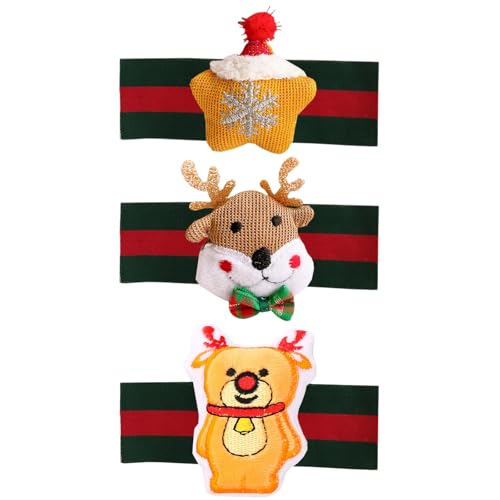 PORUPAEL Christmas Plush Dog Toys Puppy Chew Toy Washable Plush Toys Christmas Dog Puzzle Toys Dog Interactive Play Toy Puppies Soft Teething Toys Pet Xmas Gift for Small Medium Large Dogs von PORUPAEL