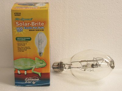 PQL Solar-Brite 160 Watt Quecksilberdampf-UVB-Leuchtmittel von PQL