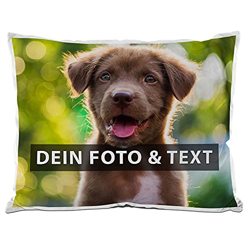 PR Print Royal Hundebett selbst gestalten mit eigenem Foto - Ersatzkissen für Hundebett - Geschenke für Hundebesitzer, Tierbett 65 x 55 cm I Personalisierbar von PR Print Royal