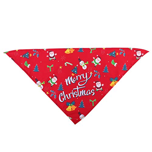 1Stk Haustier Weihnachtsmütze Weihnachtshundekrawatte Haustierhalsband-Dekor Haustier-Lätzchen Hundelätzchen Weihnachtshaustierlätzchen Haustierschal Dreieck Katze Hund Polyester von PRETYZOOM