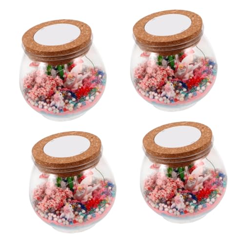 4 Sets Einhorn Wunschflasche Wunschflasche Mit Beleuchtung Einhorn Terrarium Licht Für Badezimmer Unvollendetes Einhorn Terrarium Licht Unvollendete Wunschflasche Terrarium Harz PRETYZOOM von PRETYZOOM