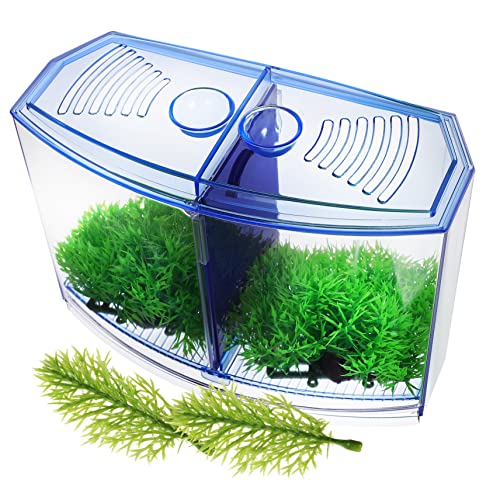 PRETYZOOM 1 Satz Fischbecken aus Kunststoff Betta-Aquarium Tischdekoration klein Ornament Anlage Kunstgras für Aquarien Aquarienpflanzen im Aquarium LED schmücken Reptilienkiste Dekorationen von PRETYZOOM