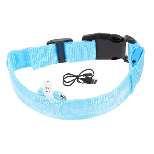 PRETYZOOM 1 Satz Hundehalsband Sicherheitshalsband für Haustiere stylischer Leuchtkragen Leuchtendes Halsband für Haustiere Verstellbares Halsband für Hunde Hund beleuchtetes Halsband Mode von PRETYZOOM