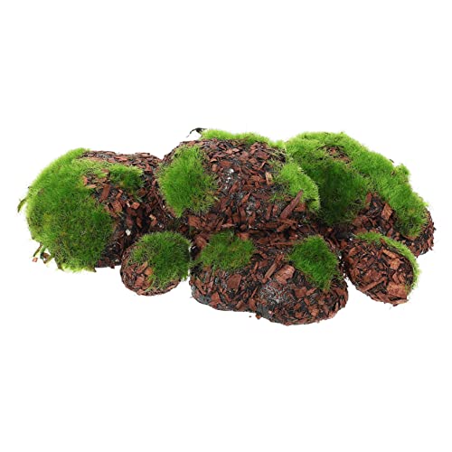 PRETYZOOM 3sets Simulation Moos Felsen Grün Moosig Imitation Moos PVC Für Decor Bonsai Miniatur Garten 6 Stücke * 3 von PRETYZOOM