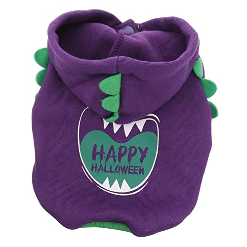 PRETYZOOM 1stk Halloween-haustierkleidung Hunde-Halloween-Pullover Hemdjacke Halloween-haustierbekleidung Halloween-Hund-Hoodie Kostüm Für Hunde Violett Lustig Zweibeinige Kleidung Polyester von PRETYZOOM