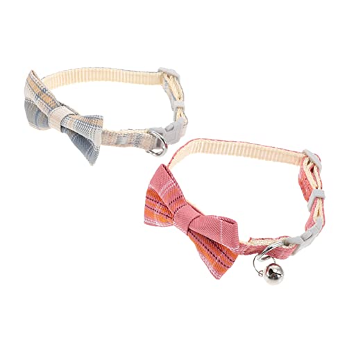 PRETYZOOM 2St Krawatte Hundeglocken Fliegen Welpenhalsbänder für kleine Welpen Kätzchenhalsband Halsband für Hunde Hündchen schmücken Geschenk Tragegurt die Klingel Technische Kunststoffe von PRETYZOOM