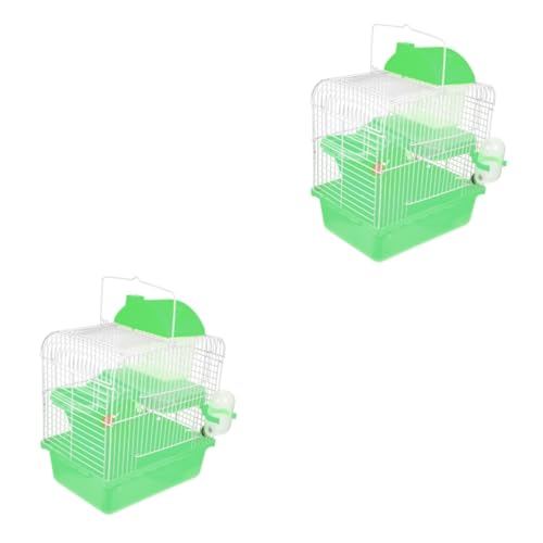 PRETYZOOM 2St Hamsterkäfig Transportbehälter für Schildkröten Hamsterschloss Hamster Spielzeug hamsterspielzeug Reptilienspielzeug Tierkäfig Tierhütte dekoratives Hamsterhaus kriechen von PRETYZOOM