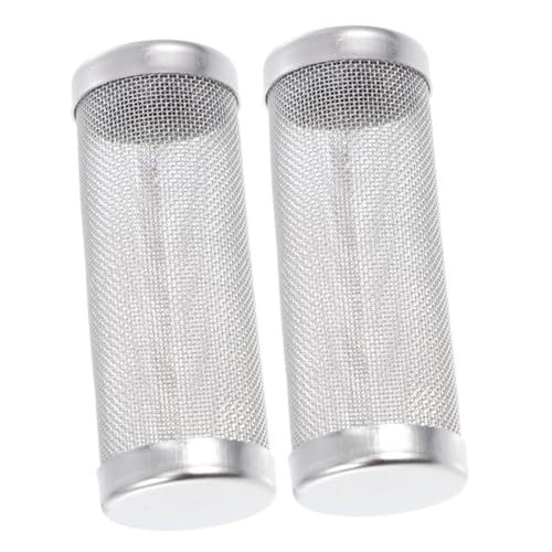 PRETYZOOM 2St wasserreiniger hauswasserfilter Filterschutz für Aquarium Mesh-Sieb Zubehör für Aquarien Aquariumfilter aus Metall garnelensicherer Filtereinlass Rostfreier Wassertank von PRETYZOOM