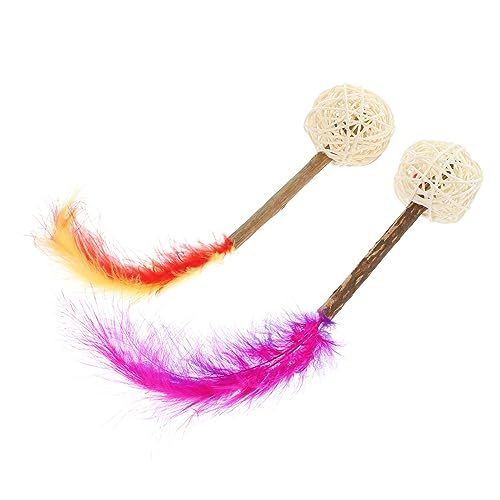 PRETYZOOM 2st Spielzeug Zahnstocher Actinidia Polygama-stäbchen Silvervine-Sticks Für Katzen Natürlicher Silberrebenstab Kaustäbchen Für Katzen Katze Klebt Polygonum Holz Hauskatze Die Katze von PRETYZOOM