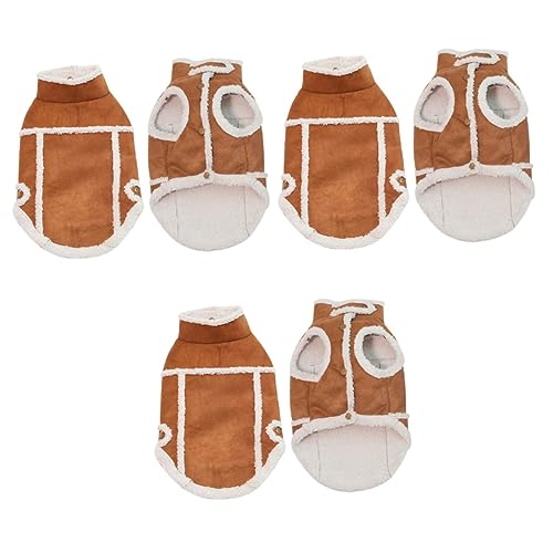 PRETYZOOM 3St Mädchen Wintermäntel Hunde Winterjacke Mädchen Mantel Sport Jacke Trainingsjacken laufweste Party-Hundetuch Haustier Hund Mantel Kleiner Hund Hundekleidung Baumwollmantel Junge von PRETYZOOM