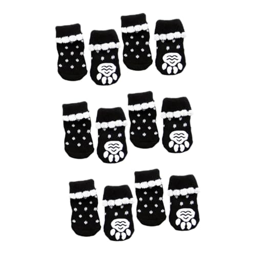 PRETYZOOM 3st Haustiersocken Stricken rutschfeste Socken Für Haustiere Pfote p Sox Pfotenpolster Hundesocken Für Hunde Hundepfote Schnee Wintersocken Thermische Socken Warm Halten von PRETYZOOM