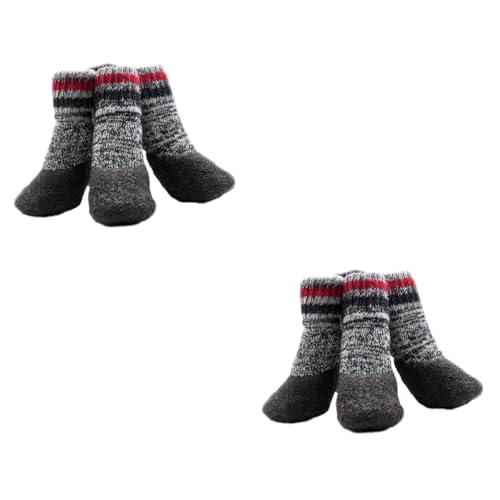 PRETYZOOM 2er-Set Hundesocken – Mit Warmen Gepolsterten Schuhen Für Mit Dem Hund Im Freien 2 Paar X 2 von PRETYZOOM