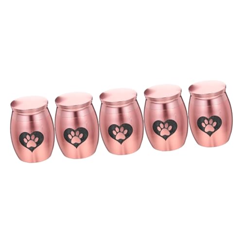 PRETYZOOM 5St Haustier Urne Katzenurnen für Halskettenanhänger Schmuck Halsketten Geschenk Hundeurnen für filigraner Katzenurnenhalter Charme Souvenir Container von PRETYZOOM