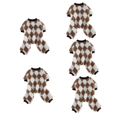 PRETYZOOM 5st Kleidung Für Haustiere Hundekleidung Für Den Winter Entzückendes Hundekostüm Hund Winterpyjama Hundezubehör Für Kleine Hunde Warme Welpenmäntel Gemütlich Polyester Großer Hund von PRETYZOOM