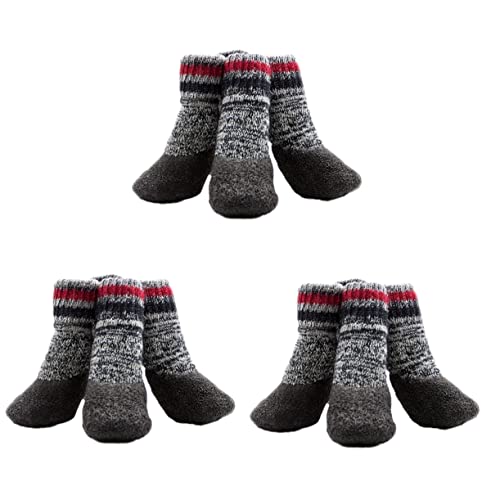 PRETYZOOM 6 Paare rutschfeste Stiefeletten Für Hunde Sockenschuhe Für Hunde Outdoor-socken Hundestiefel rutschfeste Hundesocken Hundegriffsocken Klein Sohlenschutz Wasserdicht Wanderstiefel von PRETYZOOM