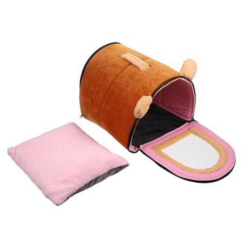 PRETYZOOM Hamster Hamster Hängematte - -Bett Hamster häuschen Hamster Bett Schlafsack Plüschtiere Haustier Hamsterhaus entzückendes Hamsternest schlafen von PRETYZOOM