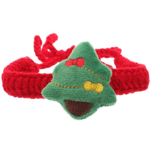 PRETYZOOM Weihnachtsstil Strickhalsband Für Haustiere Entzückendes Halsband Für Kätzchen Und Welpen Baumdesign von PRETYZOOM