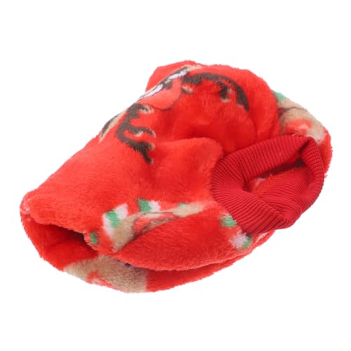 PRETYZOOM Wärmekleidung Für Welpen Weihnachtsparty-hundekostüm Urlaubskatzen-Outfit Weihnachtsparty-hundekleidung Winterwarmer Hundepullover Warmes Zweibeinige Kleidung Elch Korallenvlies von PRETYZOOM