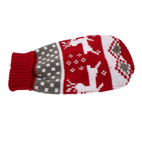 PRETYZOOM Weihnachten-Haustier-Pullover Entzückender Winterpullover Für Haustiere Weihnachts-hundepullover Katzen-weihnachtskostüm Haustierweste Hundekleidungsdekor Warme Jacke Haustier Hund von PRETYZOOM