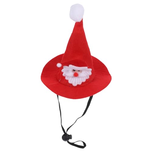 PRETYZOOM Weihnachtsfeierhüte Weihnachtsmütze Für Haustiere Cosplay-weihnachtsmützen Weihnachtsdeko Kleine Weihnachtsmann-elfenmütze Welpe Weihnachtsmütze Hüte Für Hund Hut Zubehör Stricken von PRETYZOOM