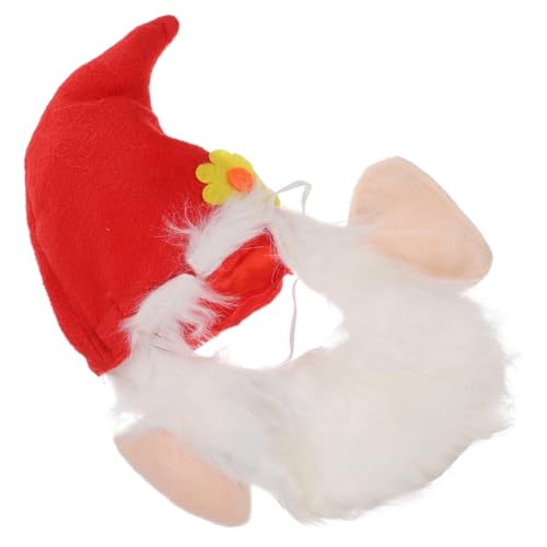 PRETYZOOM Weihnachtskatzenmütze Haustier-weihnachtskopfbedeckung Hund Weihnachten Roter Hut Katzenkostümhut Hund Weihnachtsmütze Zubehör Für Katzen Weihnachtsmannmütze Stricken Schal von PRETYZOOM