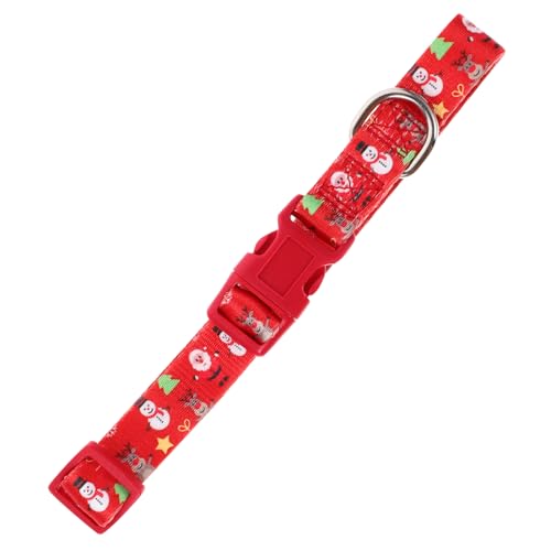 PRETYZOOM Hundehalsband Flaches Seil Hundehalsband Weihnachtliches Hundehalsband für Welpen von PRETYZOOM