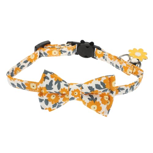 PRETYZOOM Hundehalsband Mit Blumenmuster Für Mädchen Hundehalsband Für Welpen Verstellbar Mit Blumenmuster Schnalle S 1 0 X 28 cm von PRETYZOOM