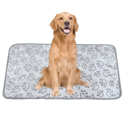 PRIMUZ Hundebett-Matte, weiche warme Hundematte, Schlafmatte, Fleece-Haustierdecke, waschbar, weiche Schlafmatte für kleine, mittelgroße Haustiere, Katzen, Hunde von PRIMUZ