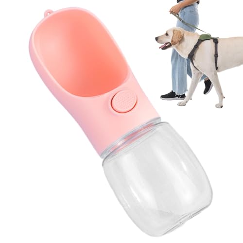 PRIMUZ Hundewasserflasche, 350 ml PP, antibakterieller Haustier-Wasserspender | Auslaufsicherer Trinkflaschennapf für Hunde und Katzen in Lebensmittelqualität | Haustier-Trinkflasche für Welpen, klein von PRIMUZ