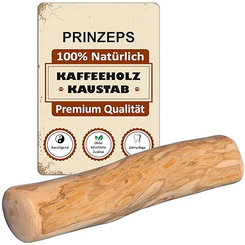 PRINZEPS Kaffeeholz für Hunde Kaustab – Kauholz Hund Kauknochen Kauspielzeug - 100% natürliches Hunde-Spielzeug Kauwurzel für Hunde - Größe S: Für Welpen und Kleine Hunde bis 6-8 kg (S) von PRINZEPS