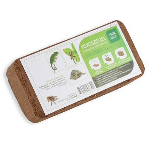 ProFlora® Kokoserde Terrarium Bodengrund gepresst - Biologisch abbaubare, torffreie Erde aus Kokosfasern (8 Stück) von ProFlora