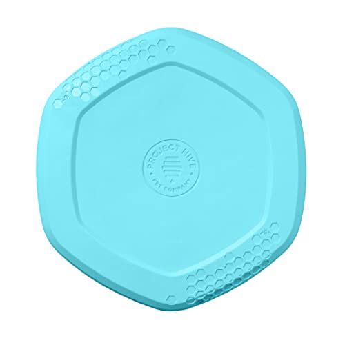 PROJECT HIVE ·PET COMPANY· Beruhigender Vanilleduft – Hive Frisbee-Scheibe für Hunde – ideal zum Apportieren – enthält eine Leckmatte auf der Rückseite – schwimmt im Wasser, glattes Gleiten – von PROJECT HIVE ·PET COMPANY·