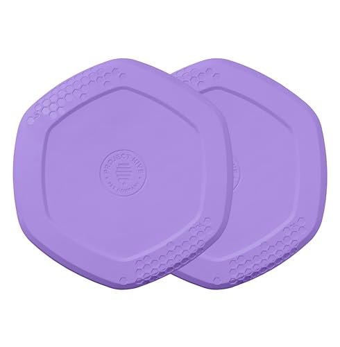 PROJECT HIVE ·PET COMPANY· Hive Frisbee-Scheibe für Hunde, beruhigender Lavendelduft, ideal zum Apportieren, enthält eine Leckmatte auf der Rückseite, schwimmt im Wasser, glattes Gleiten, hergestellt von PROJECT HIVE ·PET COMPANY·