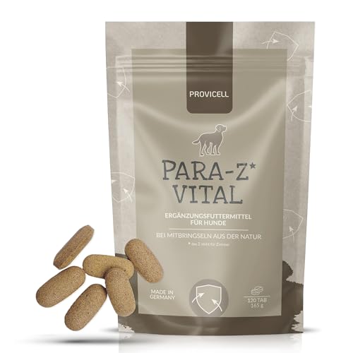 PROVICELL para-Z-Vital I Natürlicher Schutz gegen Mitbringsel aus der Natur I Z-Snack mit Schwarzkümmelöl und Zistrosenkraut I Ohne Chemie I Mit Tierärzten in Deutschland entwickelt I 120 Tabletten von PROVICELL