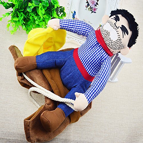 PROtastic Pet Dog Halloween Cowboy Funny Costume Dog Riders Clothes (Extra Large) von PROtastic