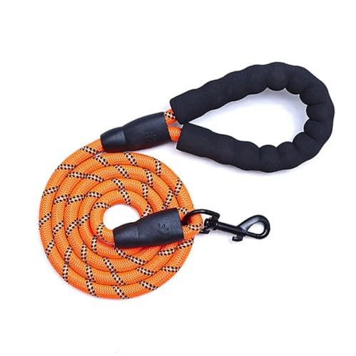 Hunde-Abschleppseil, reflektierendes Haustier-Hunde-Abschleppseil, Hundeseil, Hundekette, rundes Seil, Butler-Hand-Abschleppgurt, Hundeleine(Orange,1.2M) von PRPRP